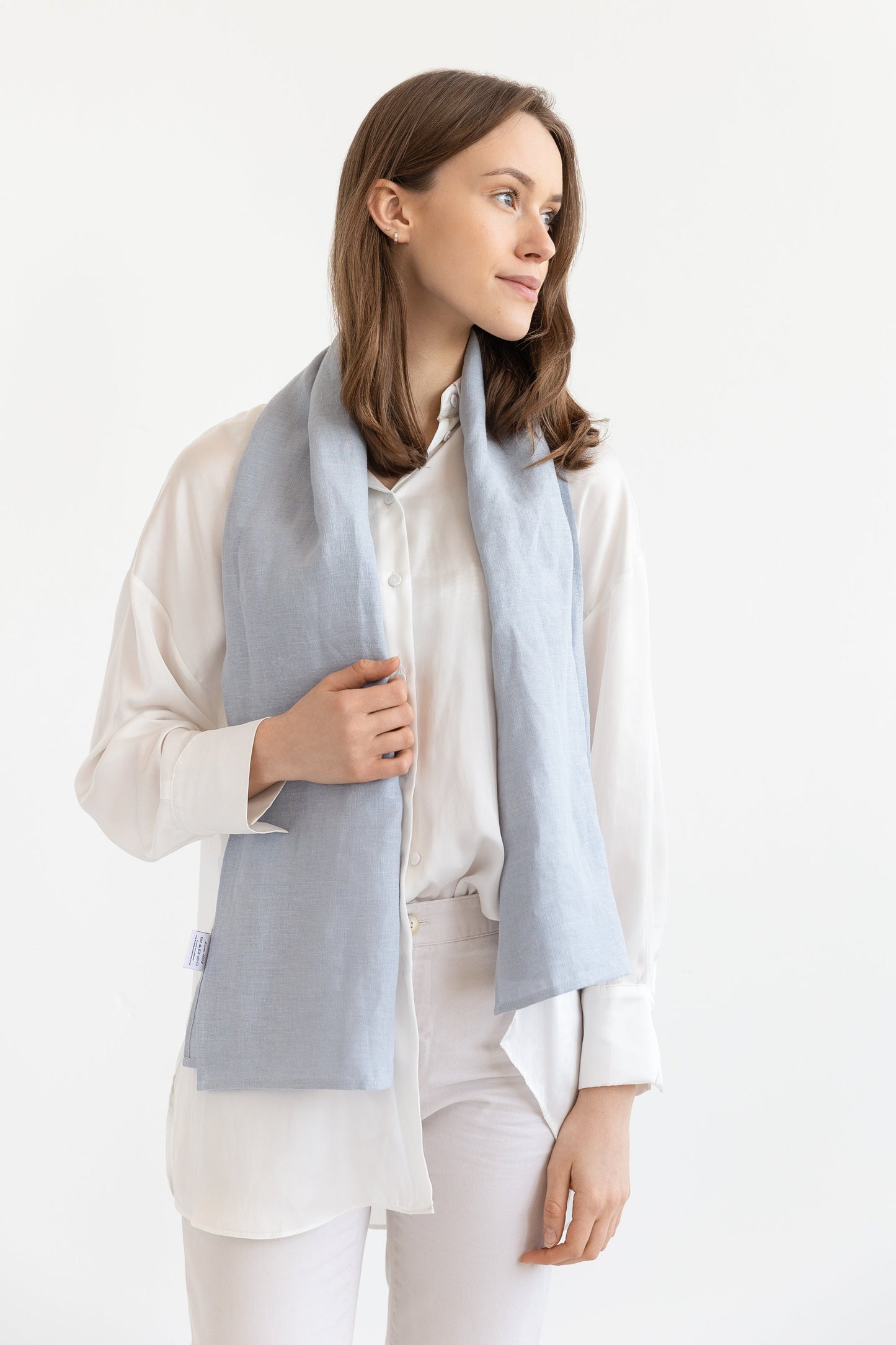 Sky Blue linen scarf