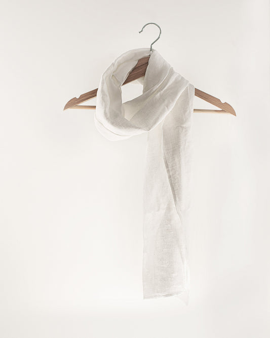 Snow White linen scarf