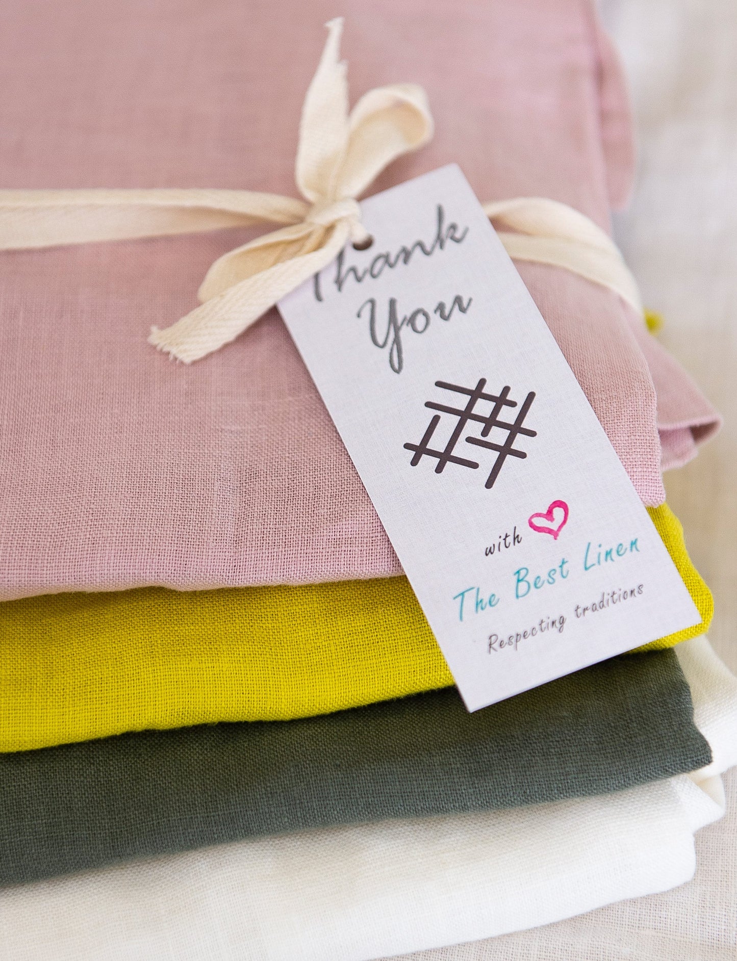 Natural Light linen scarf